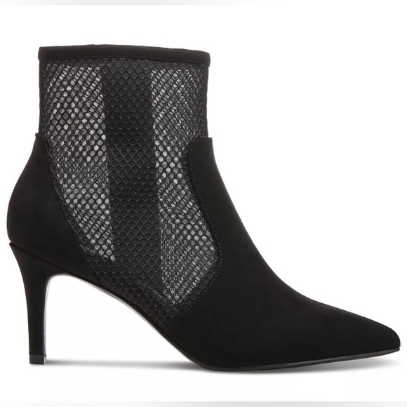 NEW Alfani Women's Jamari Black Mesh Booties Size 8M - Picture 1 of 14